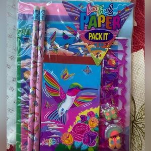 Rare- New/Unused- Lisa Frank Hummingbird & Roses Paper Pack-it Stationary Set